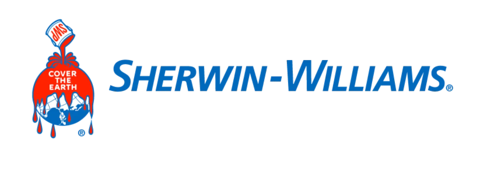 Blue and black text logo with stylized font on a transparent background.